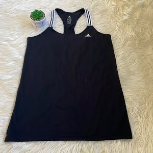 adidas Striped Tank Tops for Women Black Size M